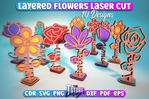 Download Layered Flower Laser Cut SVG | Laser SVG - Laser svg Collection