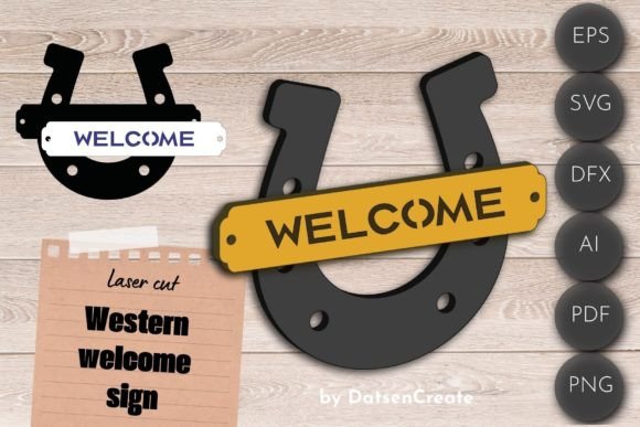 Download Western Welcome Sign, Cowboy Laser Cut - Western welcome sign Collection