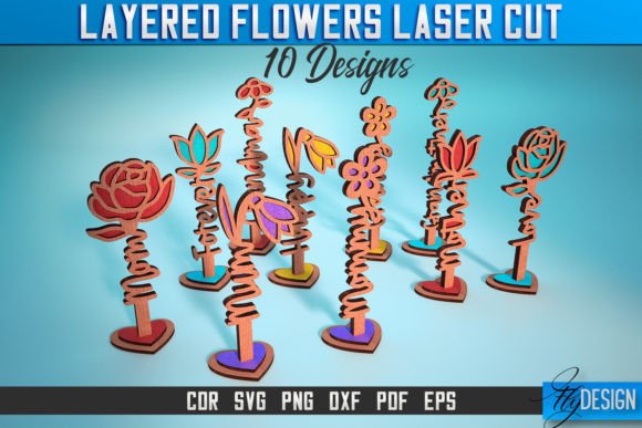 Download Layered Flower Laser Cut SVG | Laser SVG - Laser svg Collection