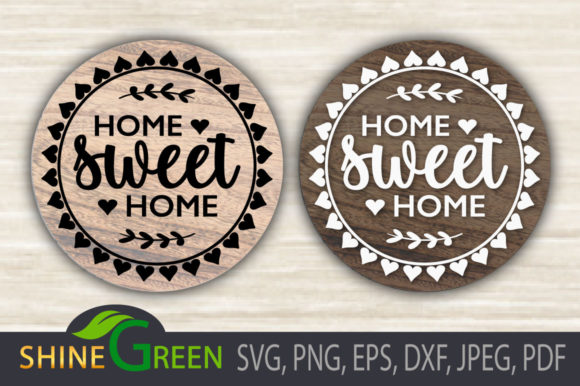 Download Home Sweet Home SVG Round Wood Sign - Home sweet home svg Collection