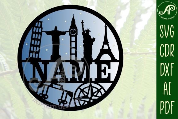 Download Travel Name Sign SVG Cut File - Travel name sign Collection
