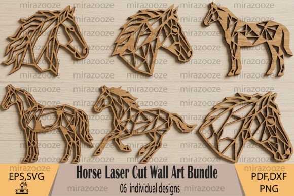 Download Horse Laser Cut Wall Art Bundle - Horse laser cut Collection