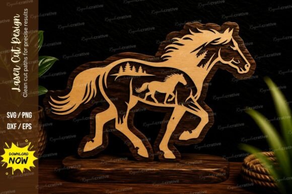 Download Galloping Horse Outline Laser Cut Svg - Premium Resources