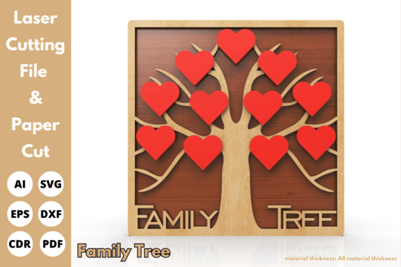 Download Multi Layer Family Tree Sign, Laser Cut - Tree sign Collection