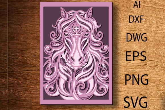 Download Multilayer Horse Laser Cut File 3D Horse - Horse laser cut Collection