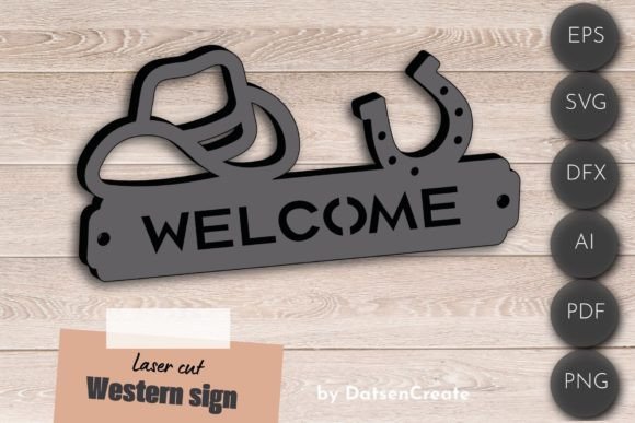 Download Western Welcome Sign, Cowboy Laser Cut - Western welcome sign Collection