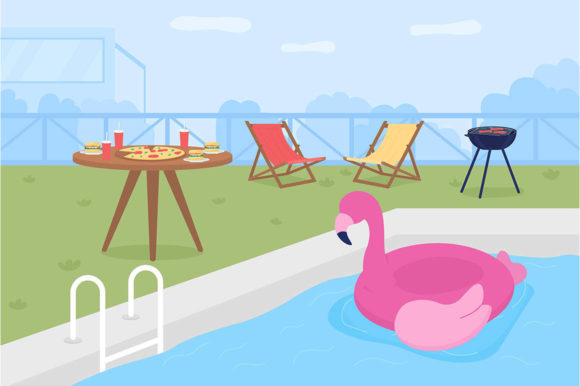 Download Hosting Outdoor Party Flat Illustration - Outdoor party Collection