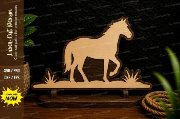 Download Running Horse Laser Cut SVG Design - Horse laser cut Collection
